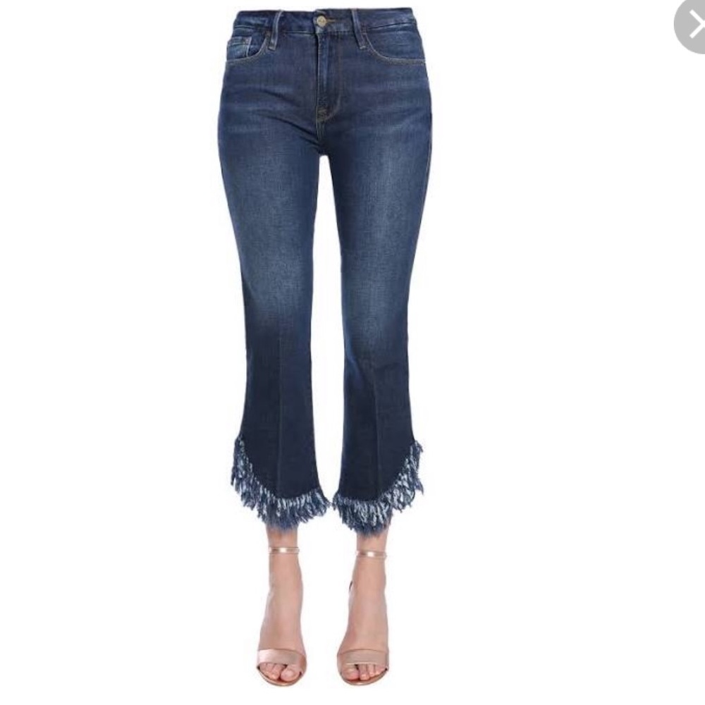 FRAME DENIM**Le Crop Mini Boot Fringe Size 25 + 29 - Picture 4 of 8